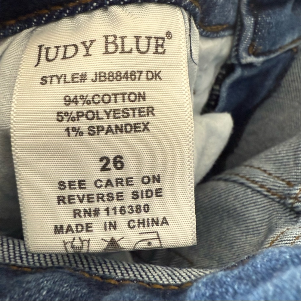 Judy Blue High Rise Straight Leg Jeans Women’s Size 26 - Picture 9 of 9